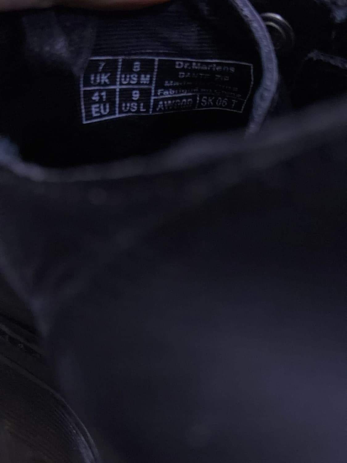 닥터마틴 단테 블랙 레더 지퍼 스니커즈 260 상품이미지8