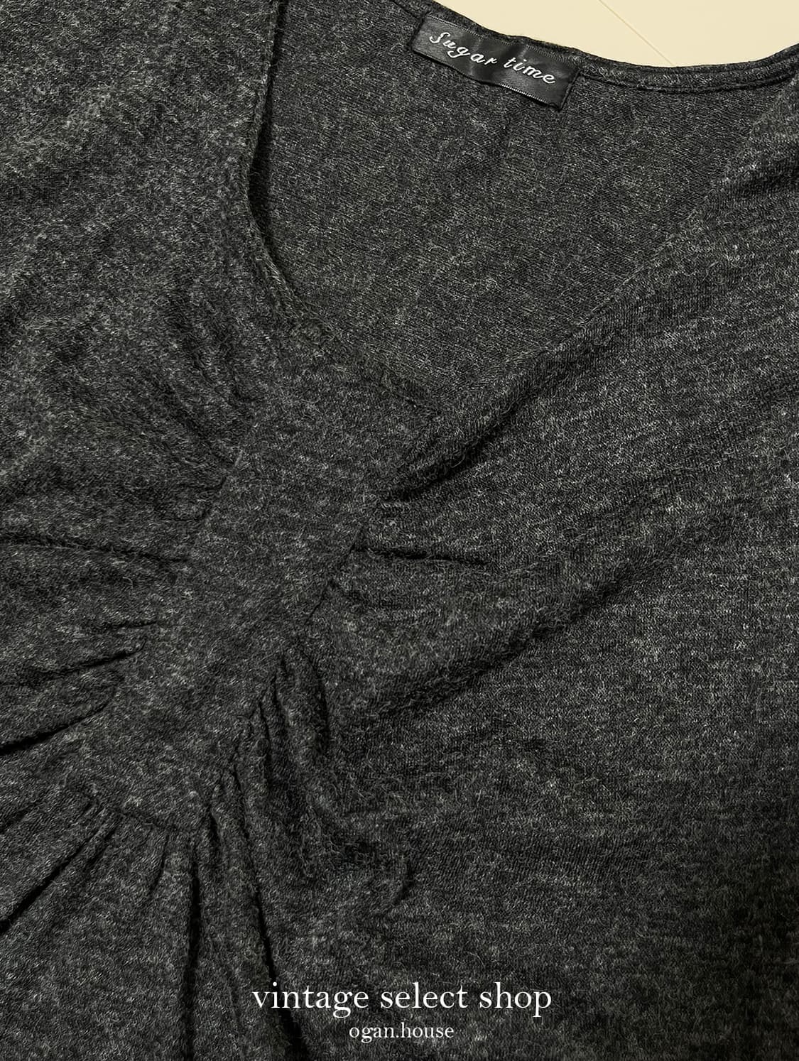 vintage angora pinch knit top 상품이미지4