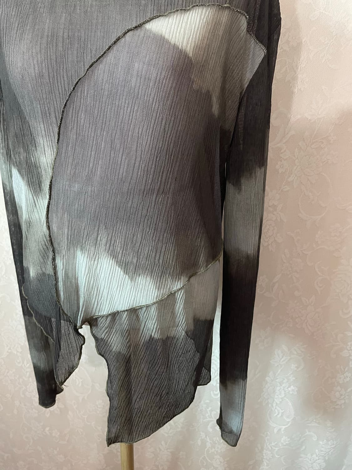 타이다이 시스루 언발 티 상품이미지3