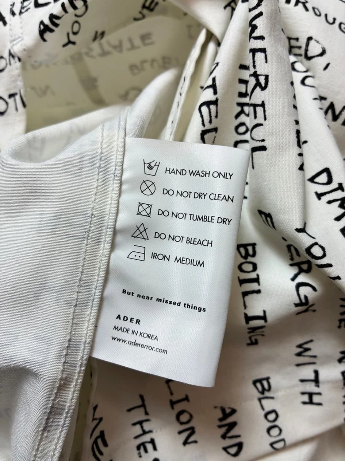 아더에러 ADER ERROR 20FW 히든 버튼 패턴 셔츠 PN8892 상품이미지9