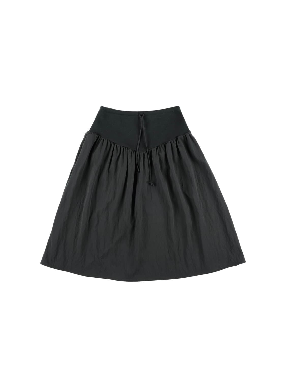 온스카 FLARE RIB SKIRT (CHARCOAL) 플레어 스커트 상품이미지3