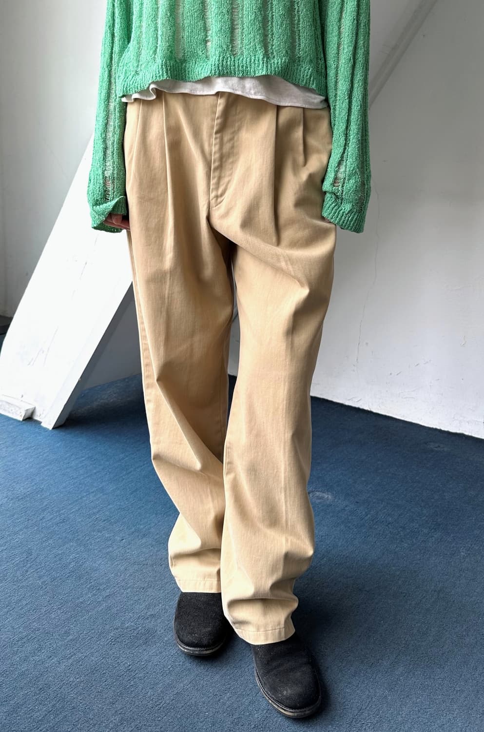 Natural cotton 2tuck chino pants 상품이미지5