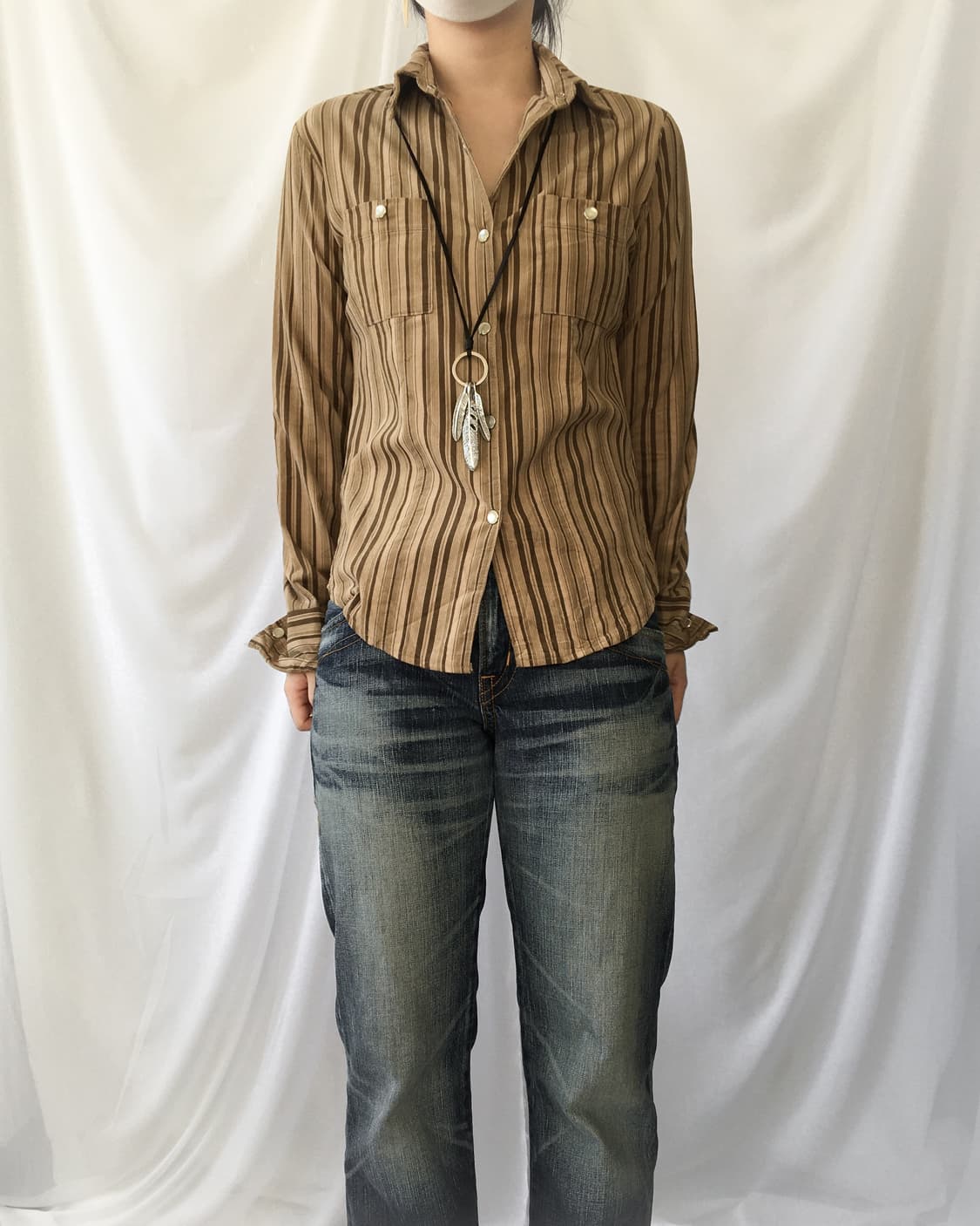 Stripe pattern shirt 상품이미지1