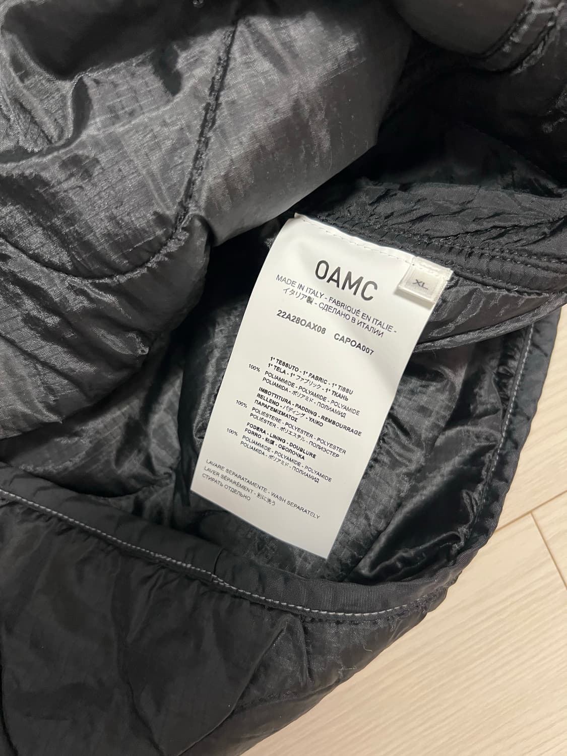 OAMC 퀄팅 자켓 상품이미지4