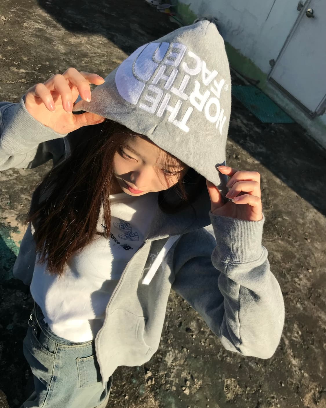 노스페이스 그레이 후드집업  상품이미지2