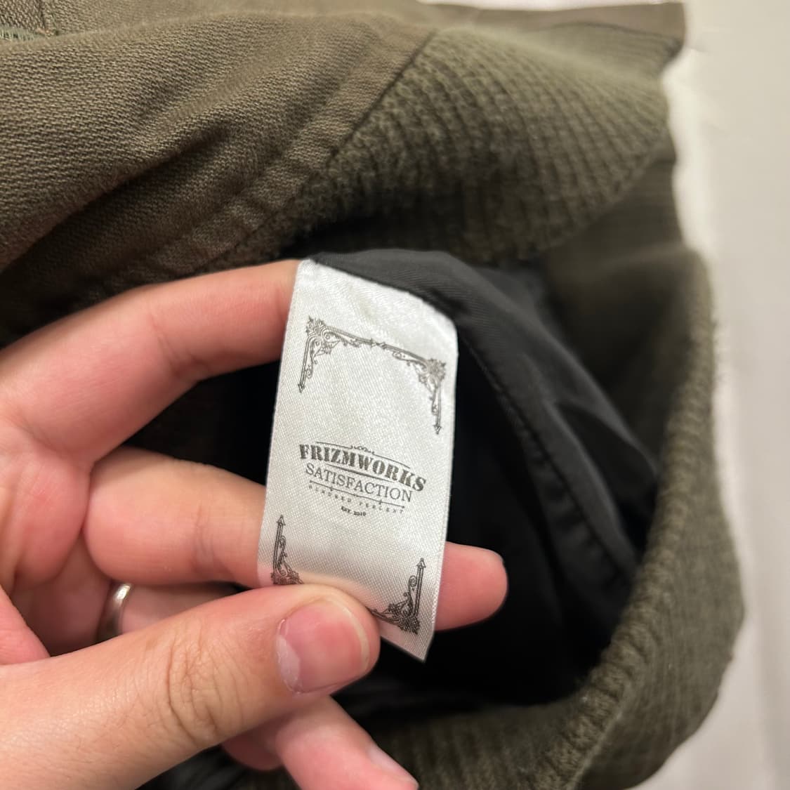 프리즘웍스 숄카라 캔버스 워크 봄버자켓 상품이미지4