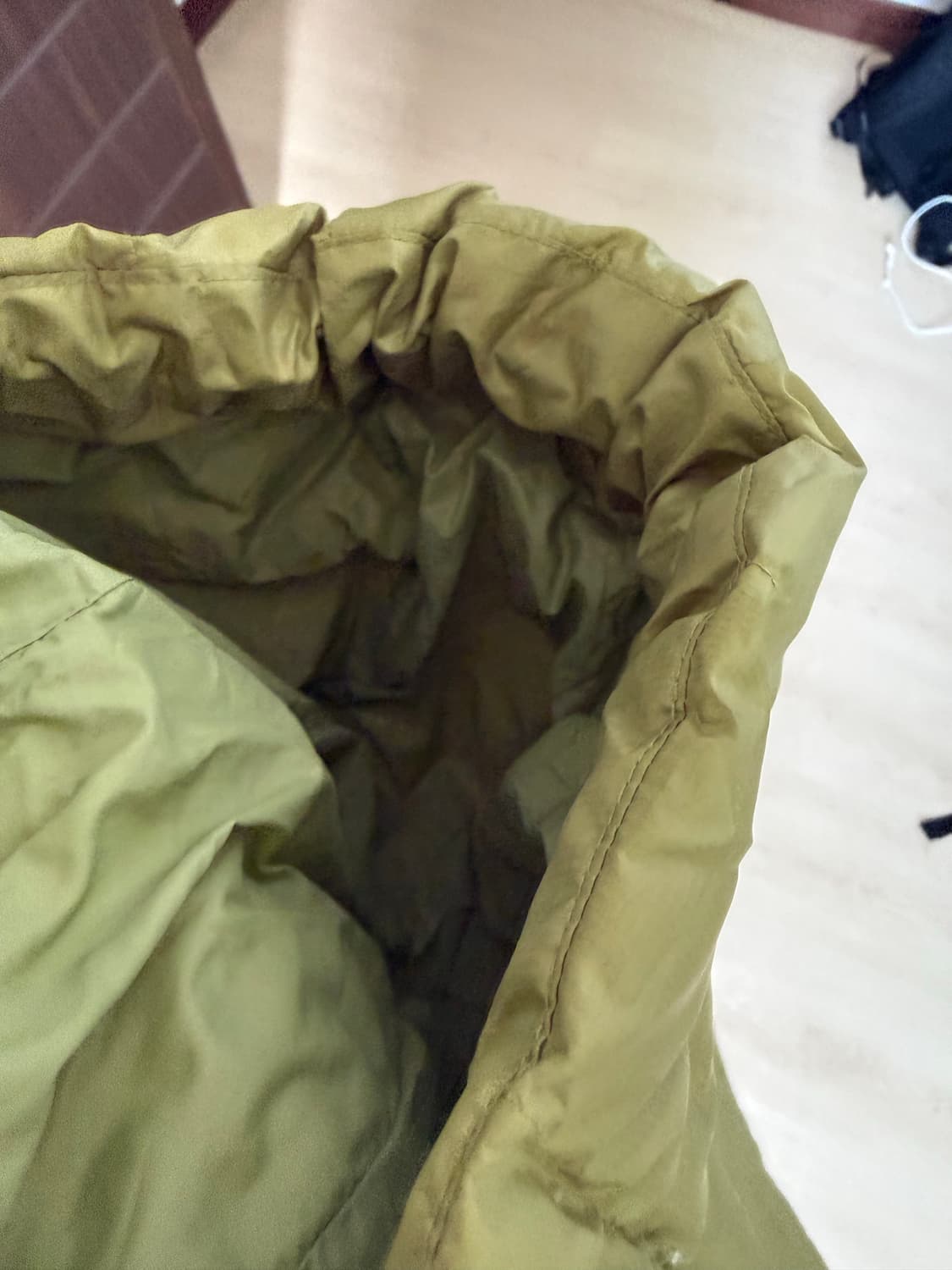 왓츠더유즈 카키라임 경량패딩 M 상품이미지5