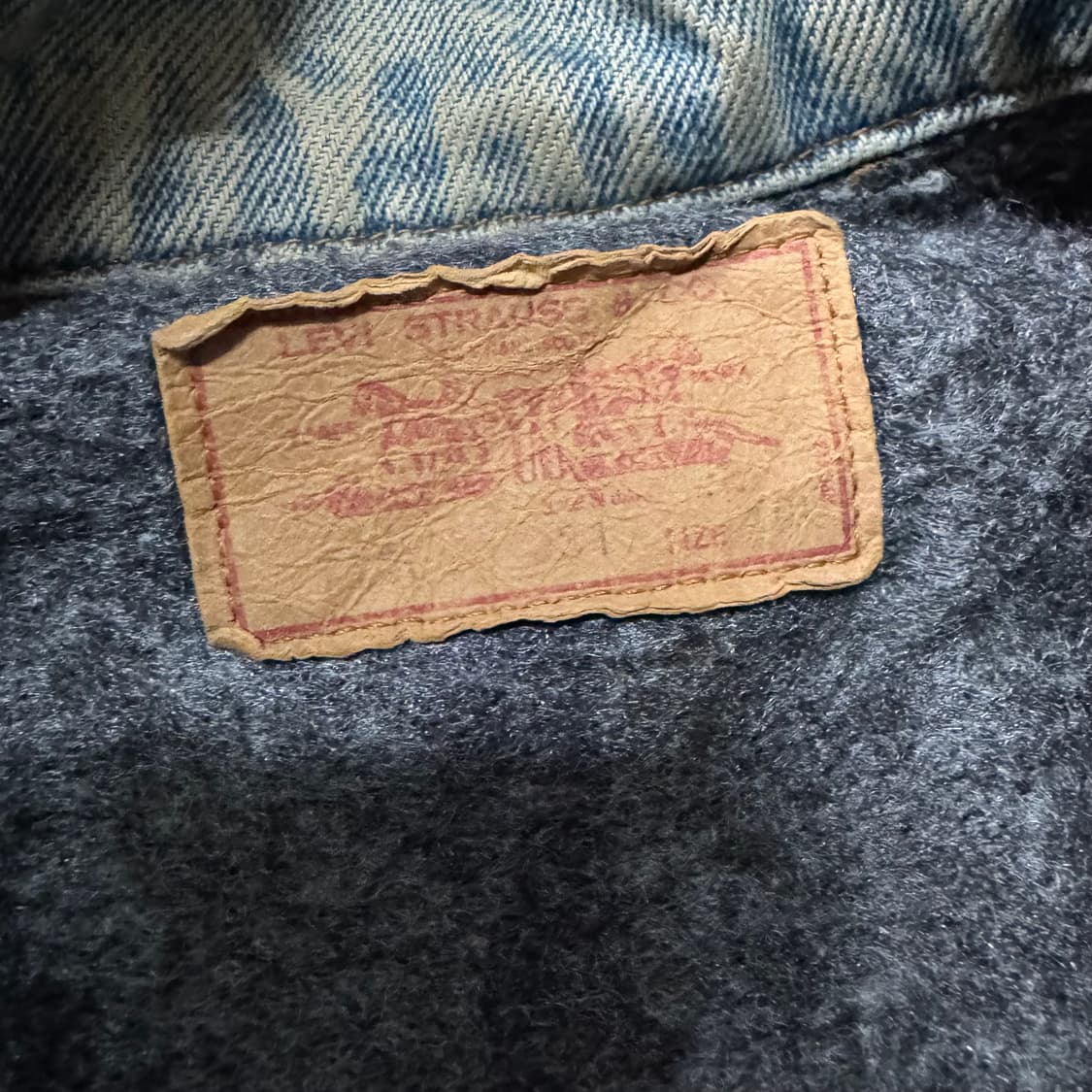 [M] 80s 리바이스 블랭킷 라이너 데님 자켓 상품이미지9