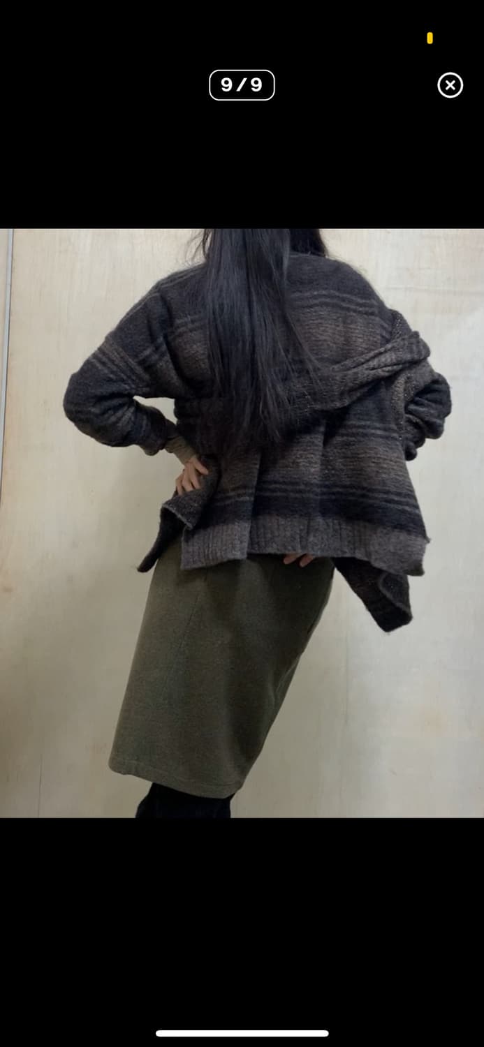 빈티지 글리터 가디건 니트 퍼플 상품이미지3