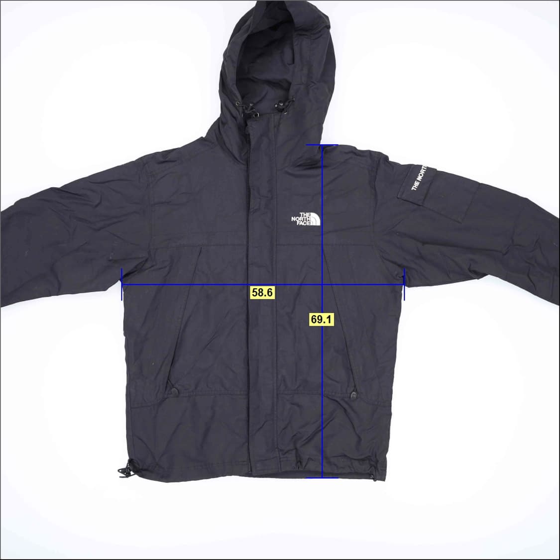 [95] 노스페이스 블랙 등산복 바람막이 자켓 1223H2 상품이미지5