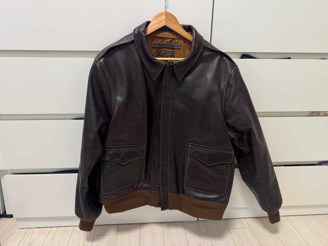 VELUOKLDLY A-2 가죽자켓 3XL 상품이미지1