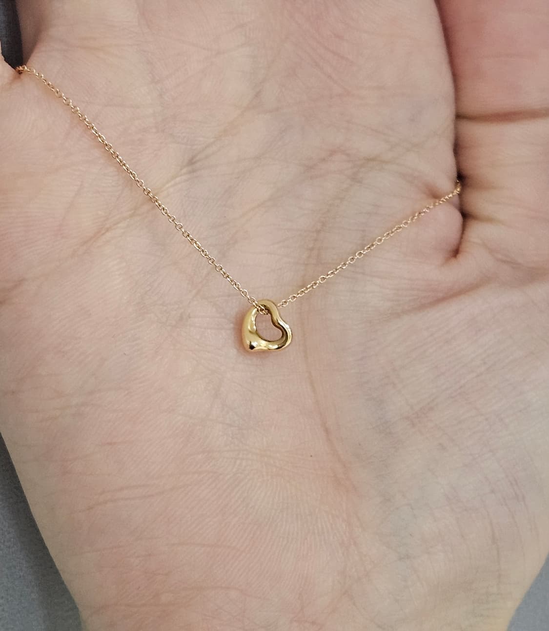 티파니앤코 오픈하트 목걸이 18k 로즈골드 7mm [정품/풀구성] 상품이미지5