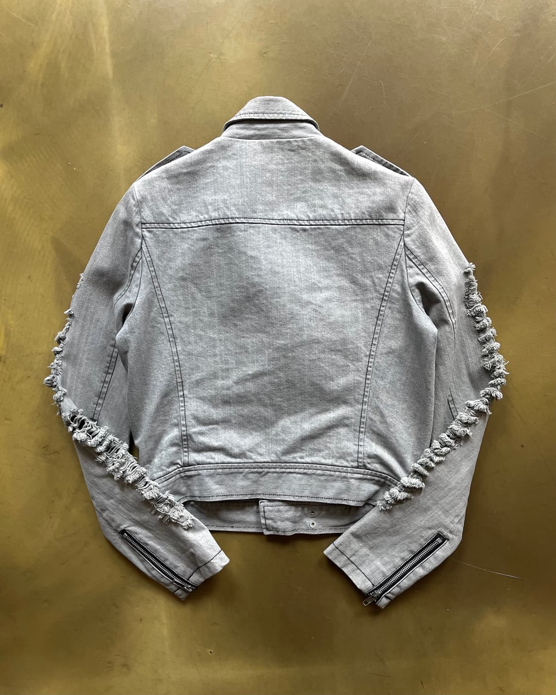 Vintage Destroyed Denim Rider Jakcet 상품이미지8