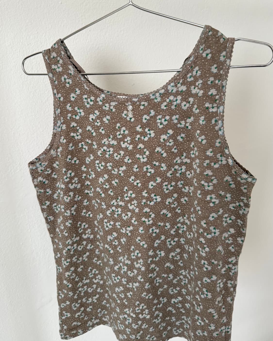 빈티지 플로럴 슬리브리스 상품이미지3