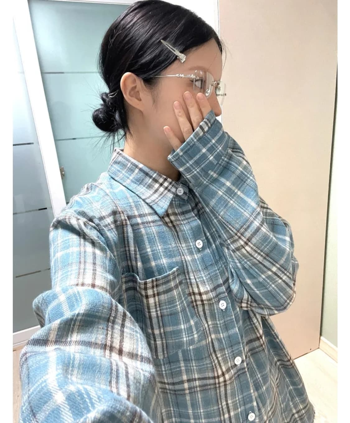 디멘션  damage check 셔츠 상품이미지1