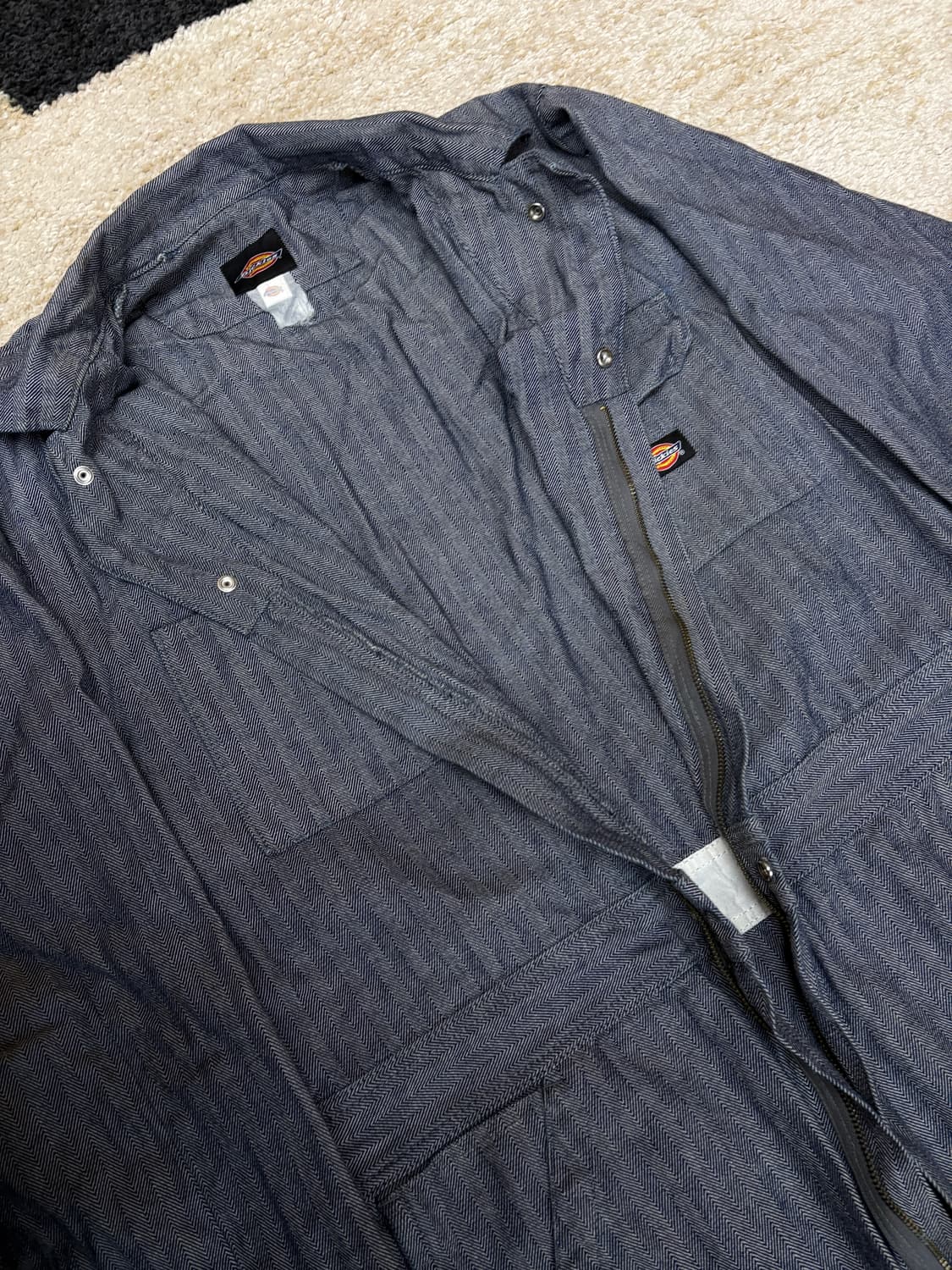 [XL] 디키즈 히코리 데님 점프슈트 수트 커버올  상품이미지3