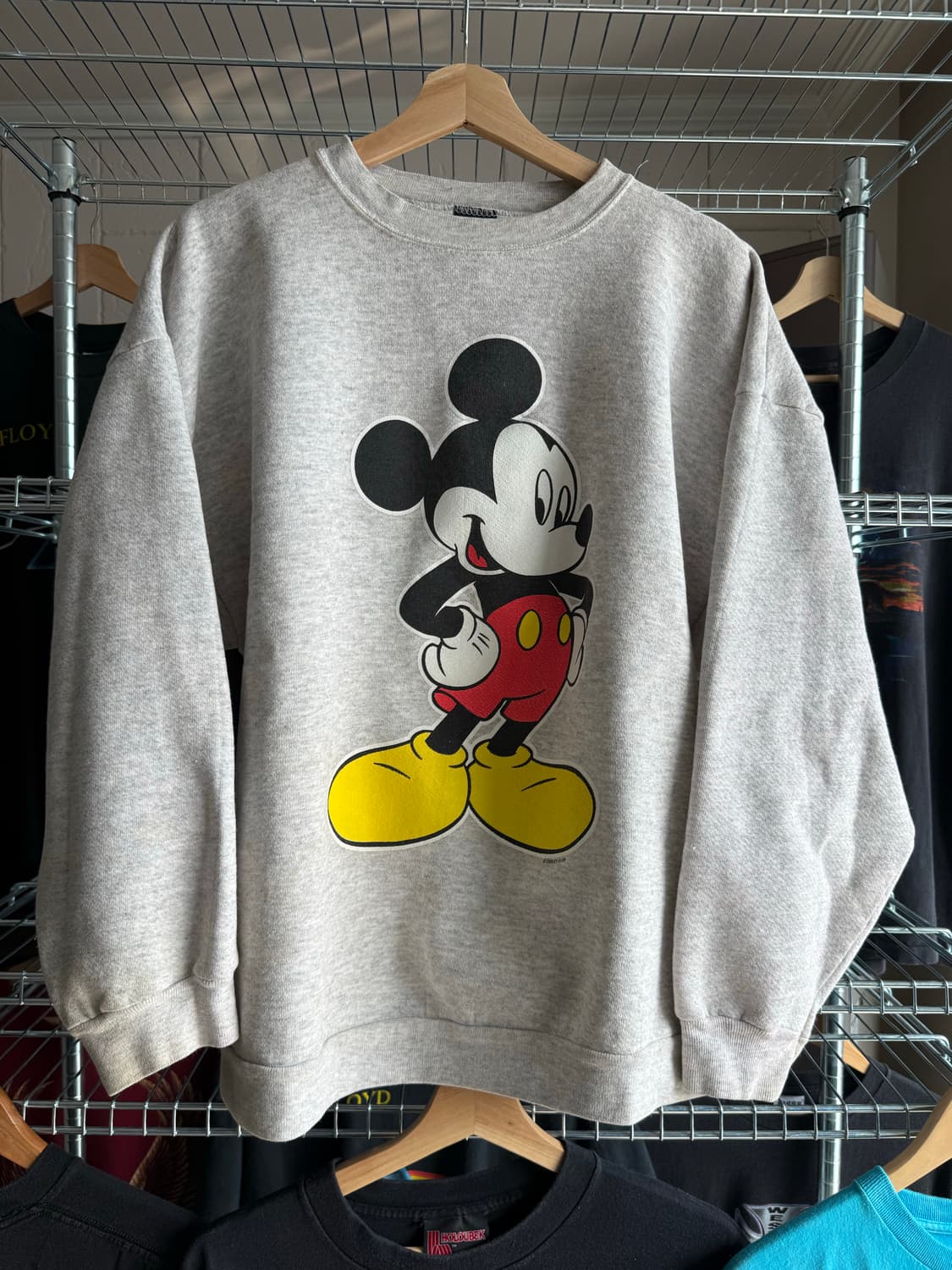 90s 디즈니 미키마우스 스웻셔츠 그레이 상품이미지1