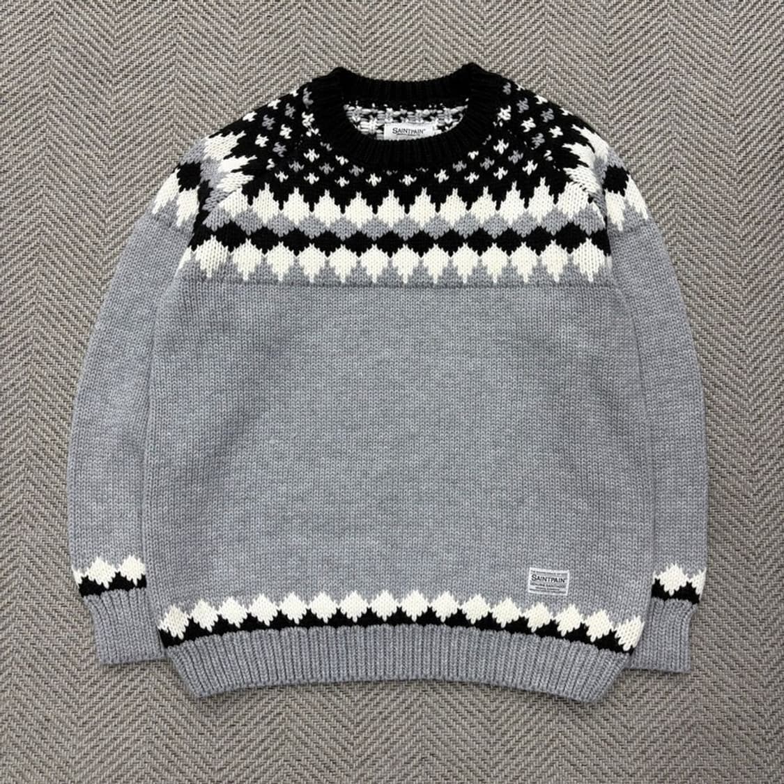 세인트페인 패턴 스웨터 v2360 상품이미지1