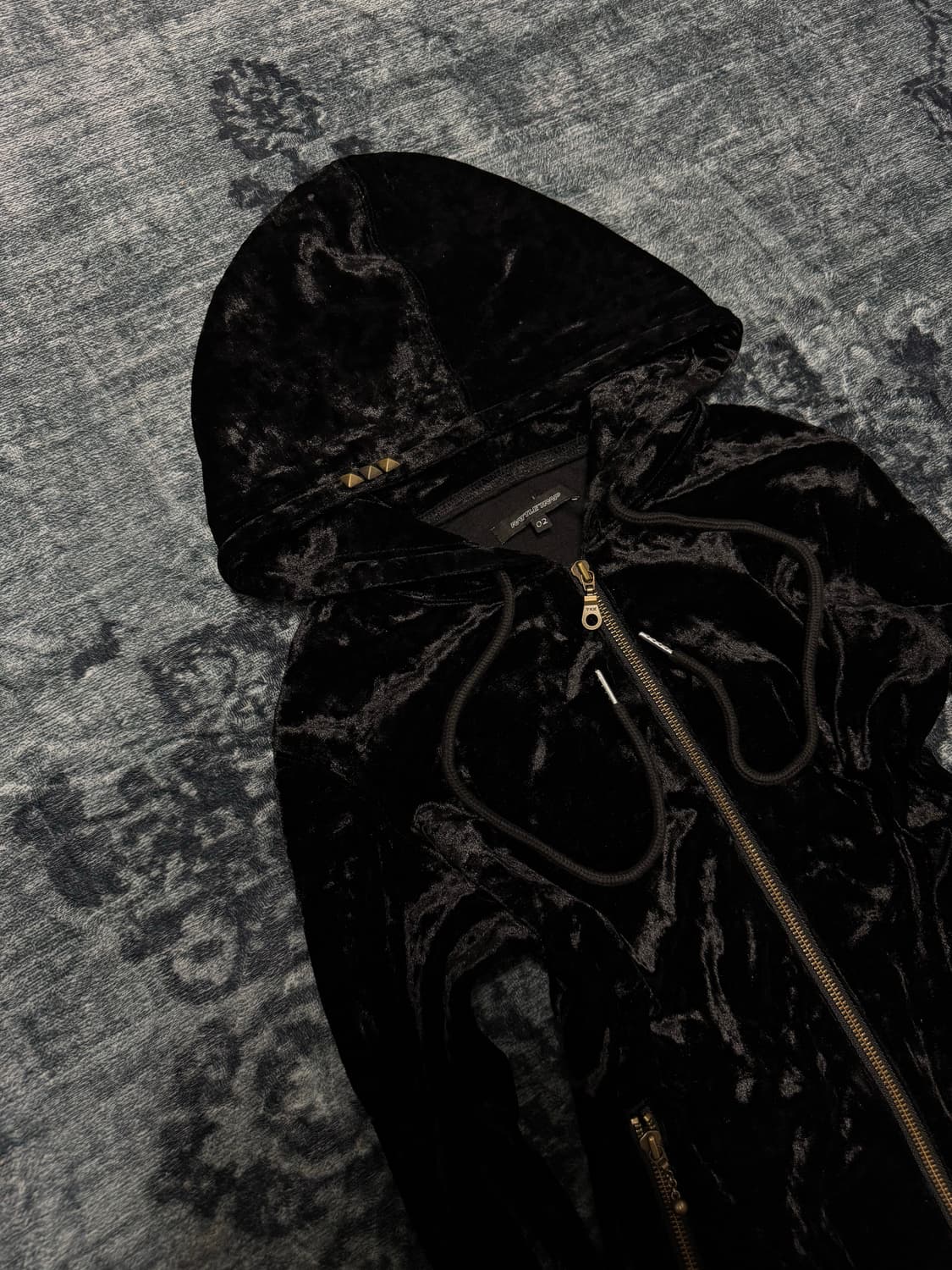 Rattle trap 00s stud gimmick velour hood 상품이미지2