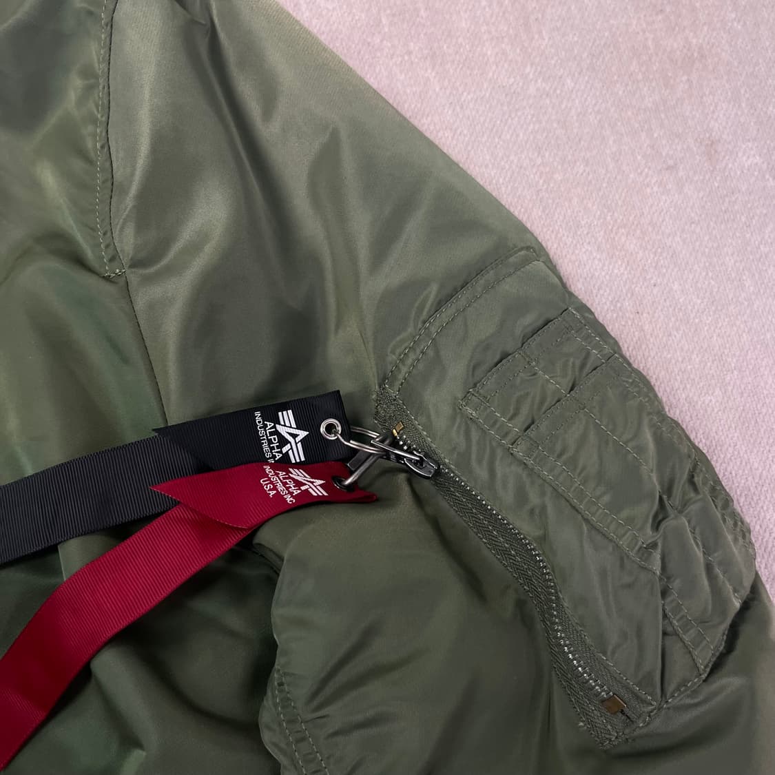 105 알파인더스트리 카키 MA-1 항공자켓 상품이미지4