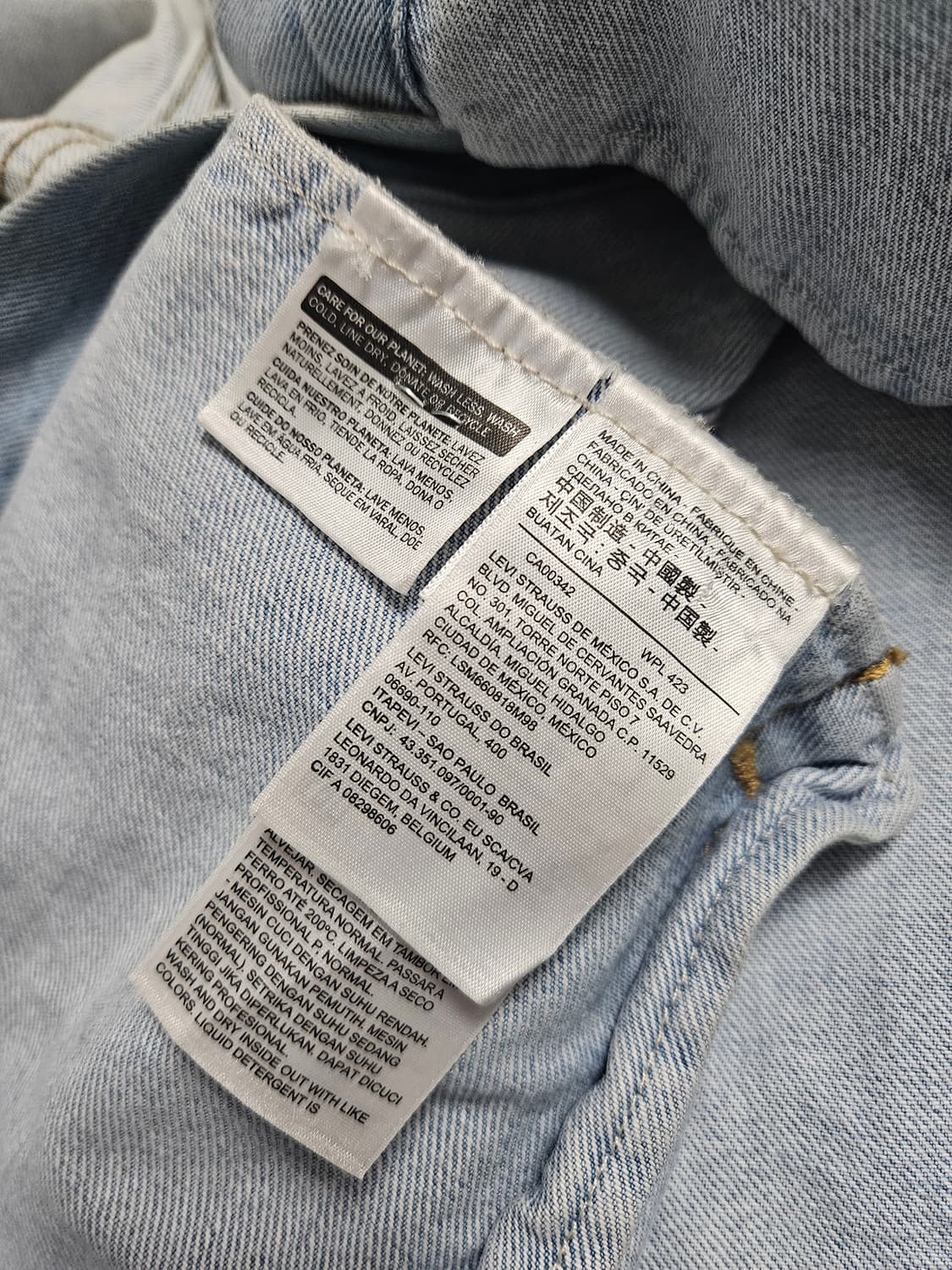 리바이스 77380 연청 트러커 자켓 상품이미지7