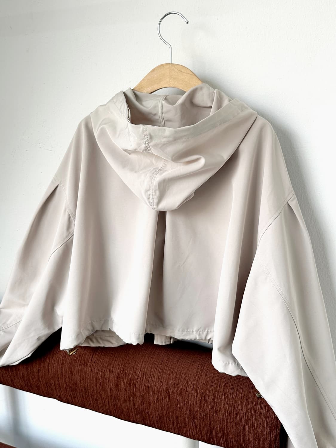 High count poly cropped wide parka 상품이미지9