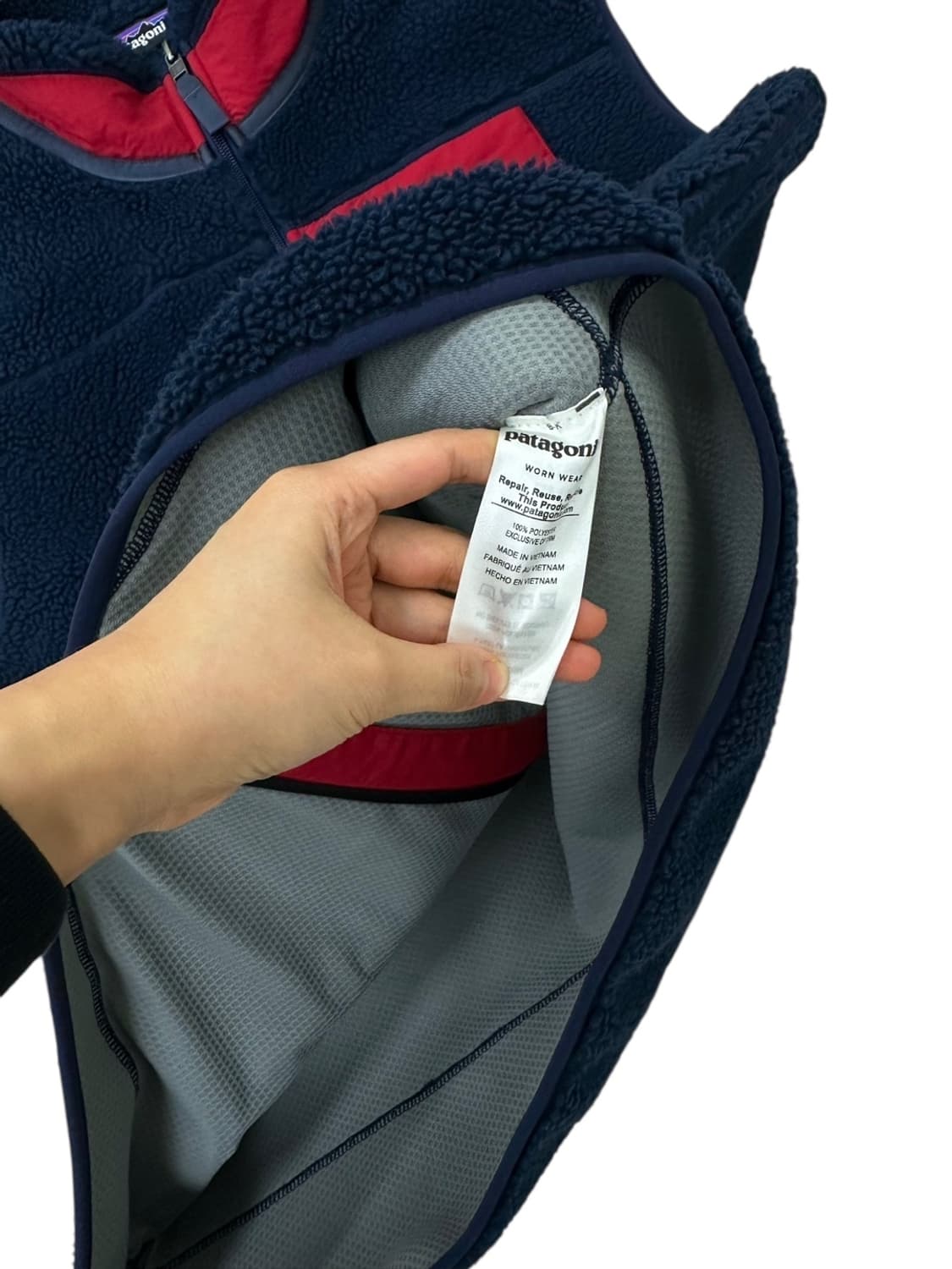 파타고니아 레트로 플리스 후리스 조끼 네이비 (L) 상품이미지5