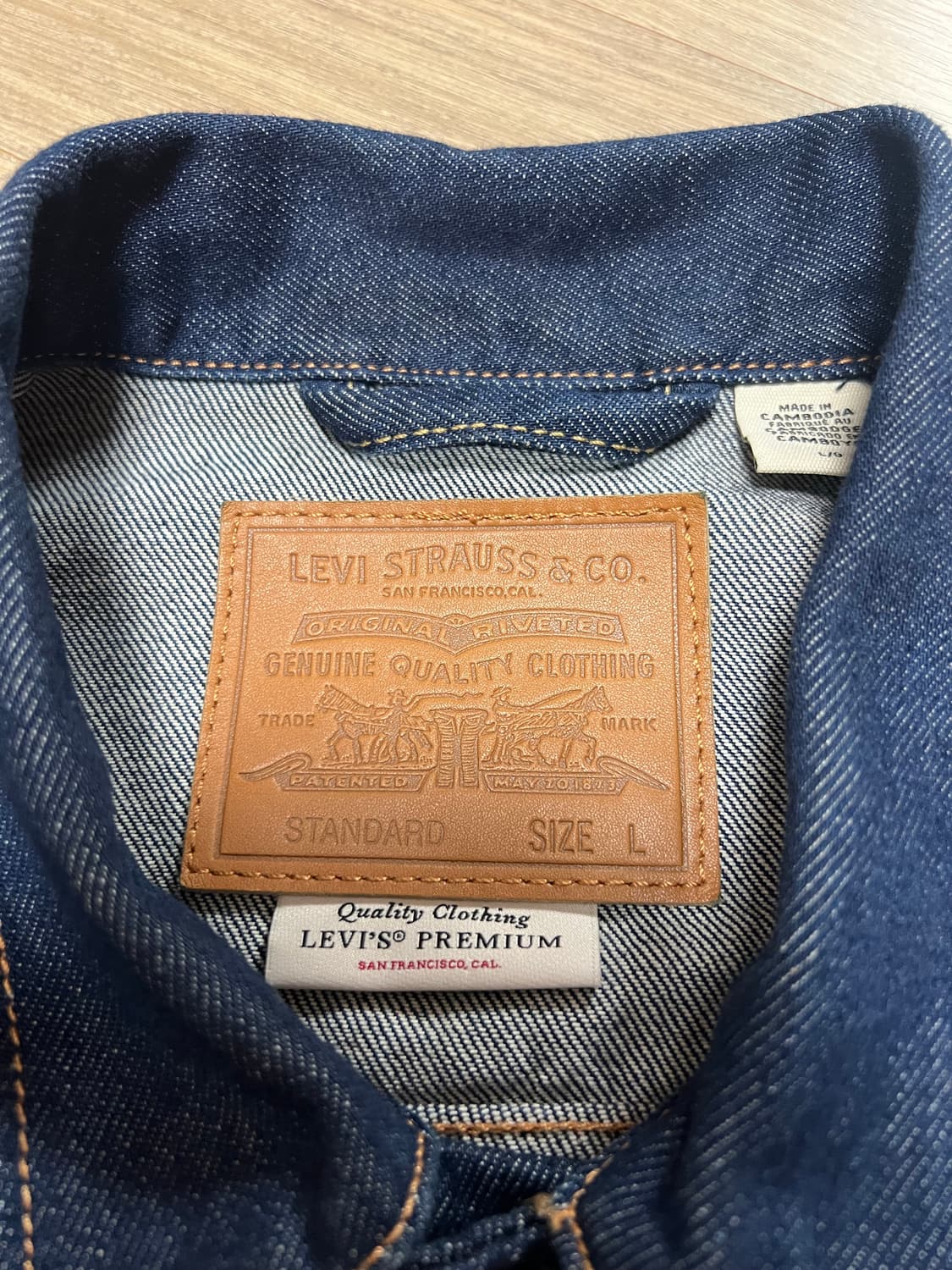 리바이스 오리지널 트러커 자켓 다크 인디고 상품이미지5