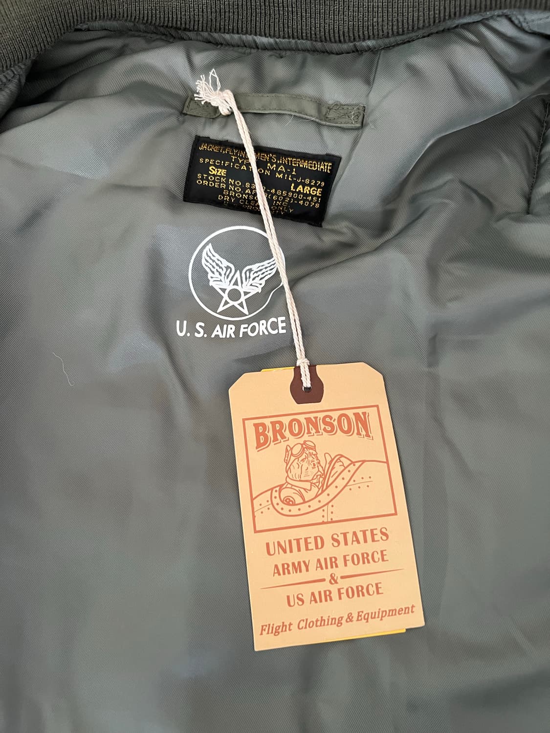 [새상품/중국판 L] 브론슨 1950s USAF Type MA-1 L 상품이미지6