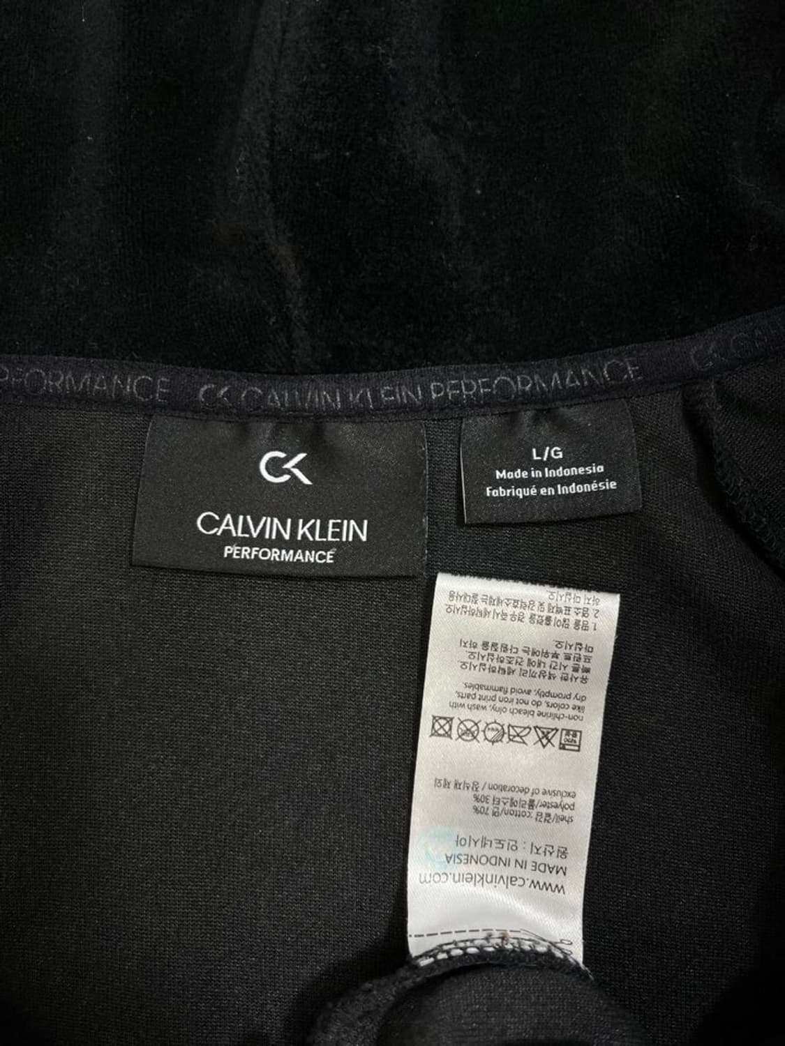 캘빈클라인 벨루어 후드 집업/#2745 상품이미지5