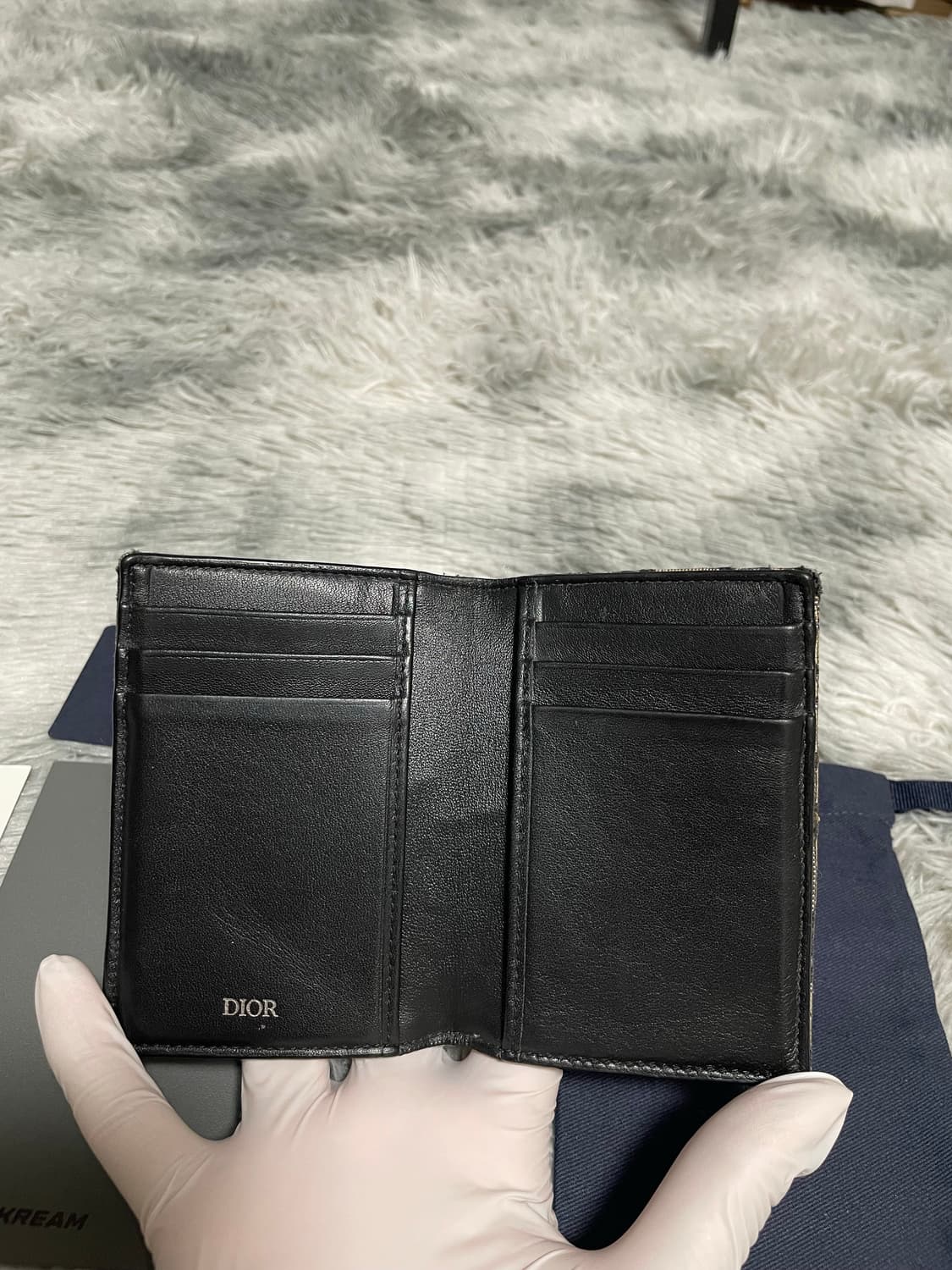 디올 오블리크 오거나이저 카드지갑 베이지 상품이미지2