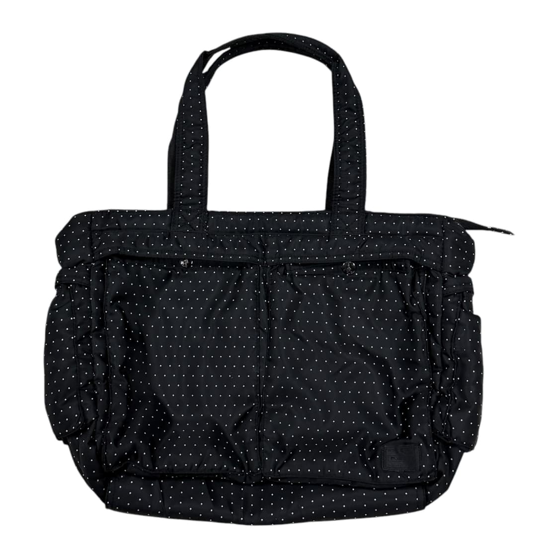 요시다포터 도트 땡땡이 숄더백 토트백 가방 블랙 상품이미지1