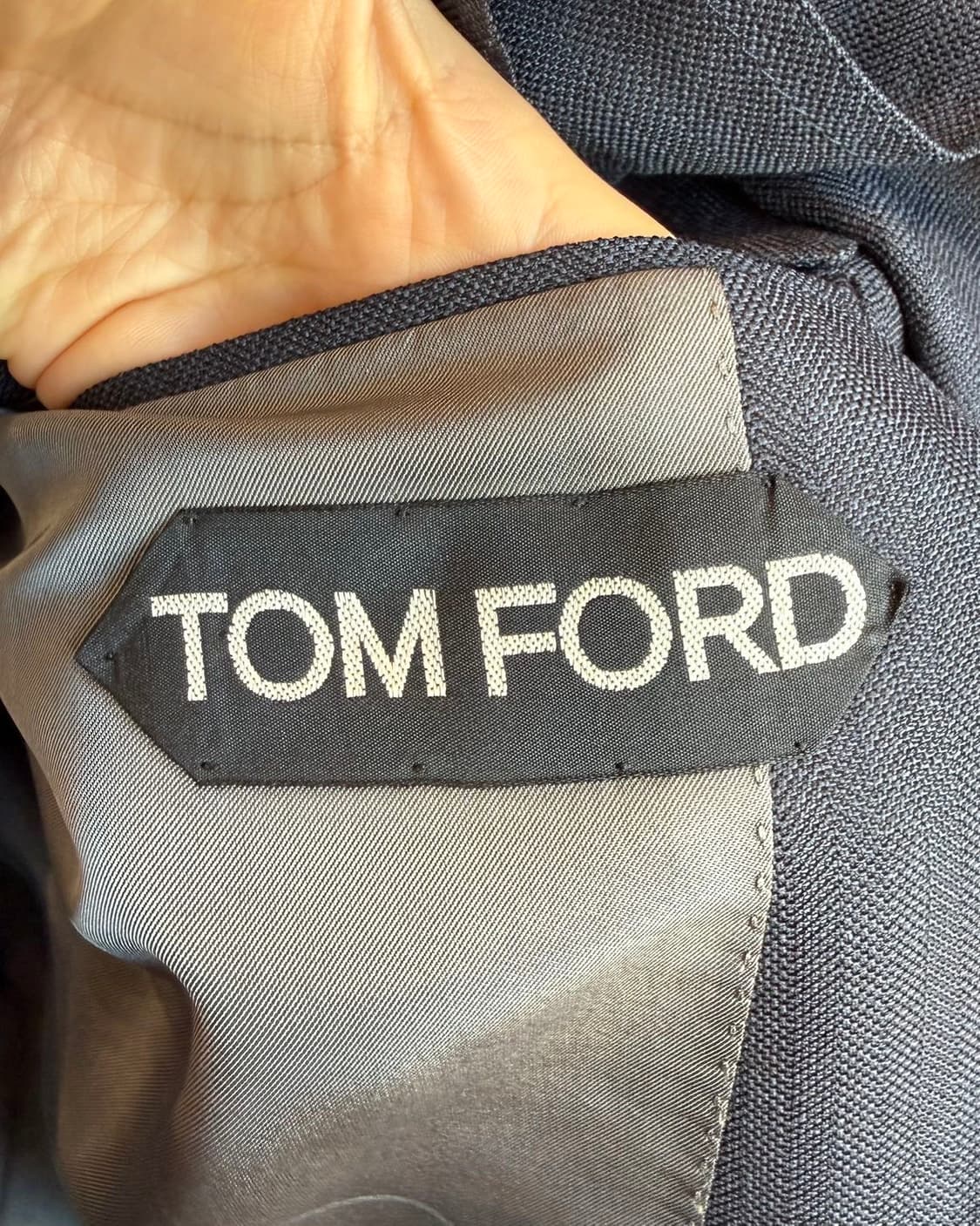 톰포드 네이비 실크혼방 2b 블레이저 자켓  상품이미지7