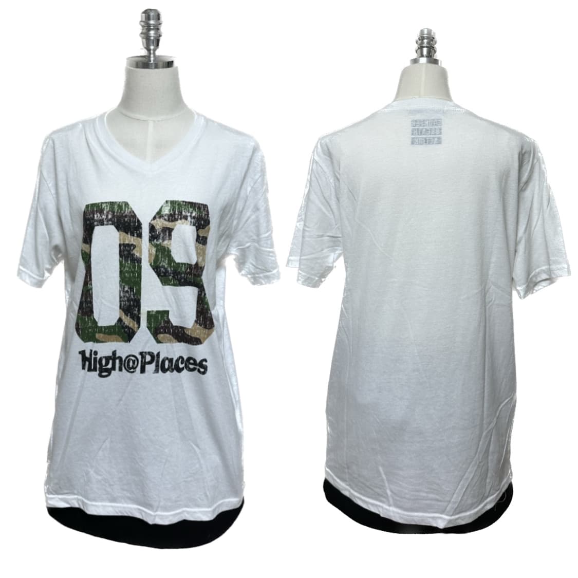V-neck camo T-shirt 상품이미지3