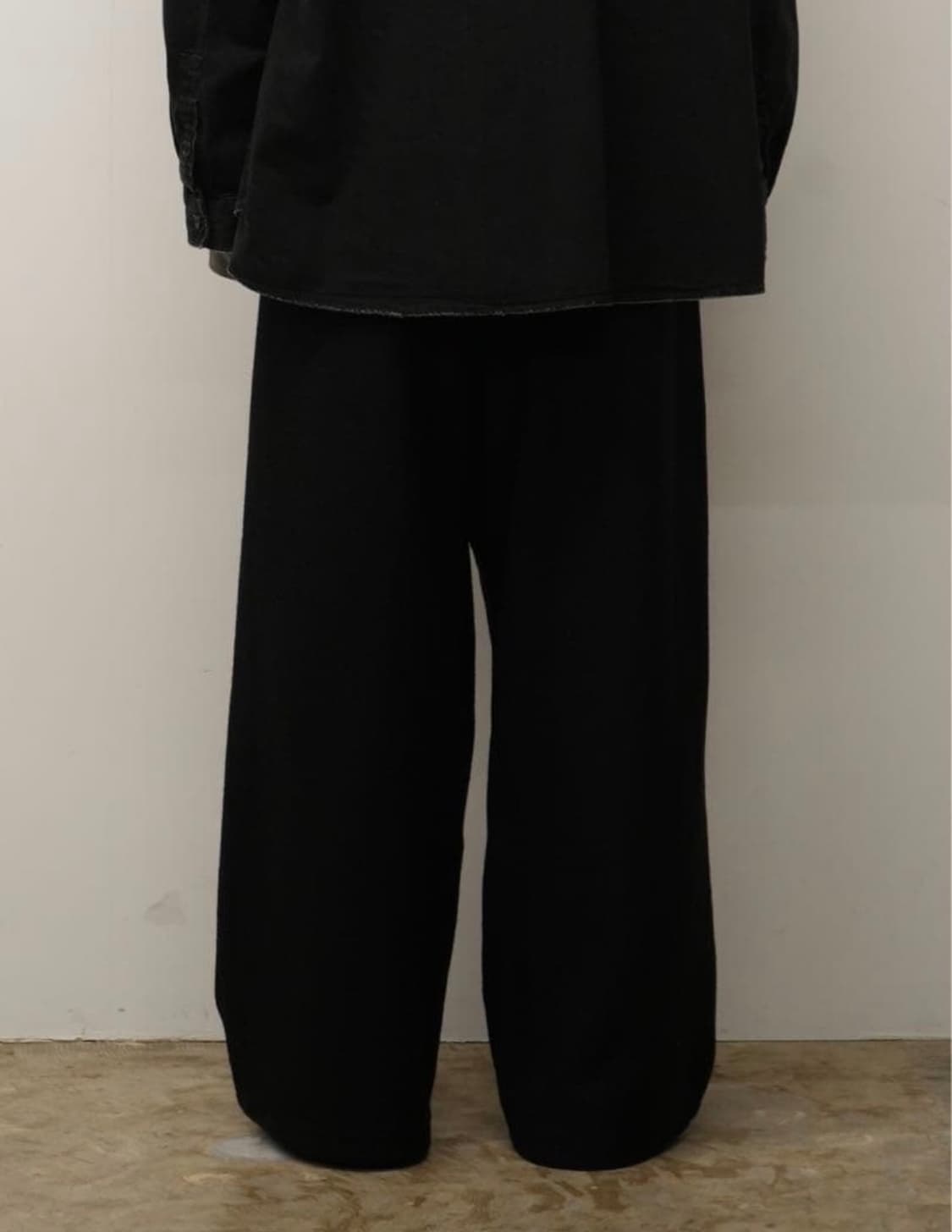 [1] Ancellm 안셀름 울 와이드 이지 턱 슬랙스 상품이미지4