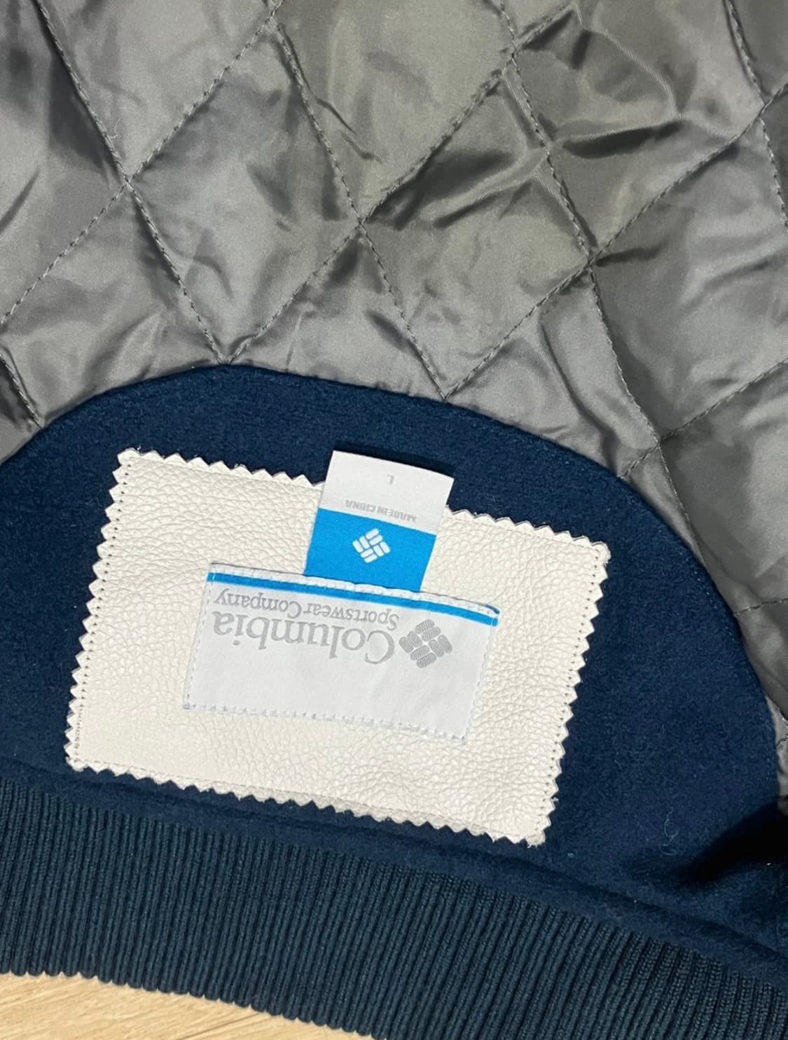 컬럼비아 소가죽 야구점퍼 바시티 상품이미지3