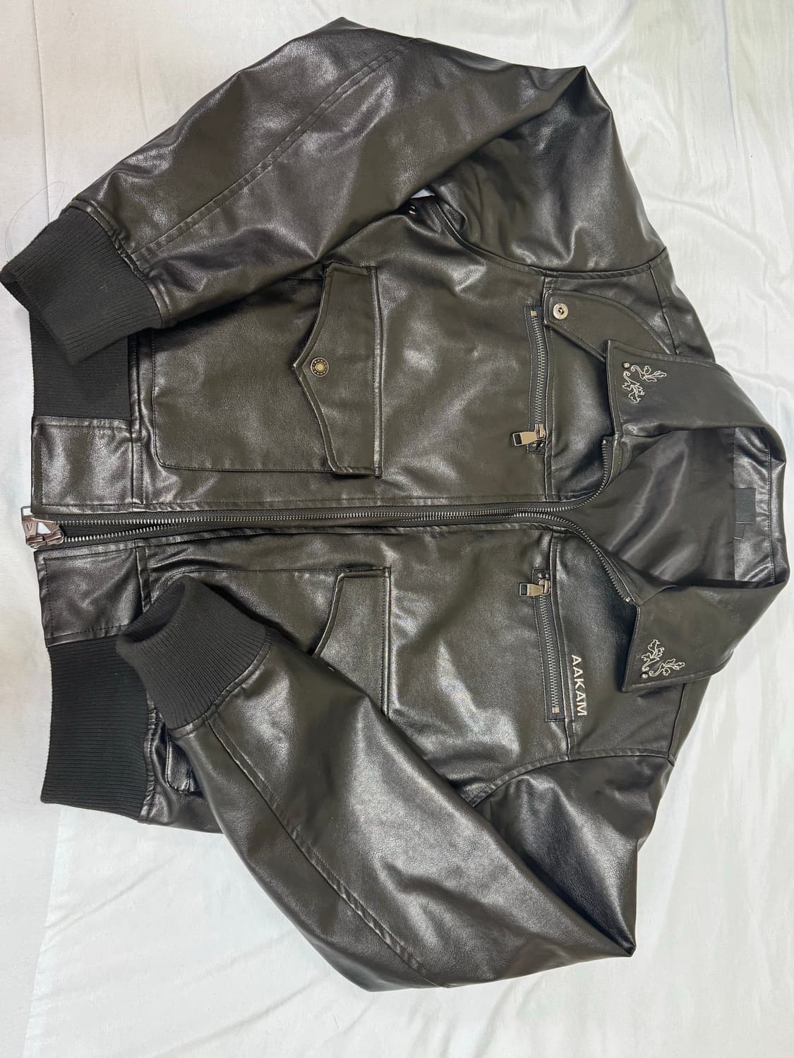 아캄 레더자켓 Western Collar Leather Jacket 상품이미지2