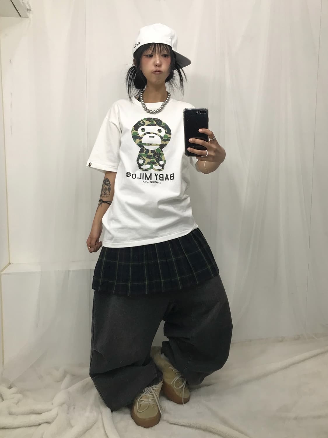 <Camouflage BabyMilo Printing T-shirt > 상품이미지3