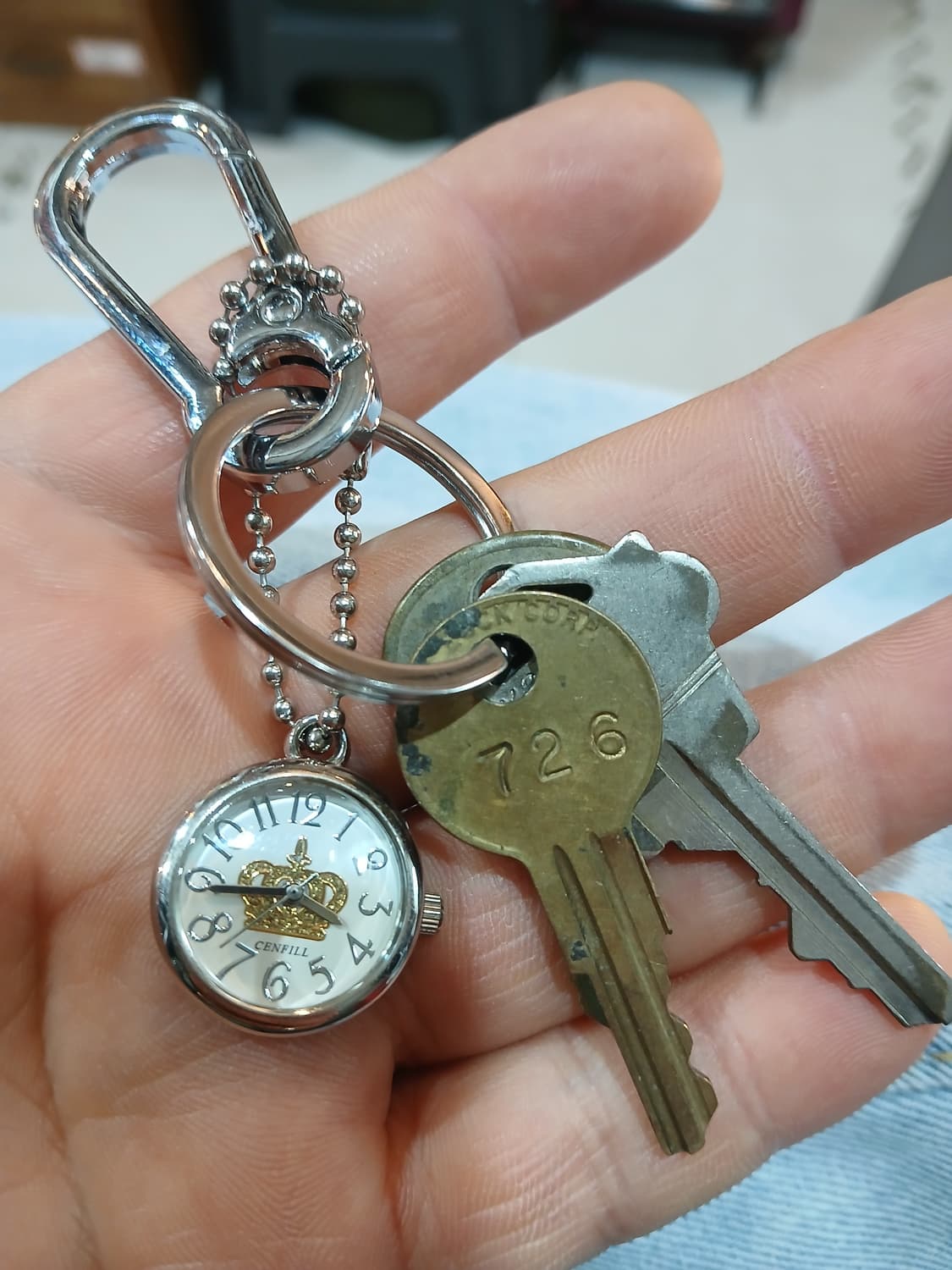 일본 빈티지 시계 키링 상품이미지1