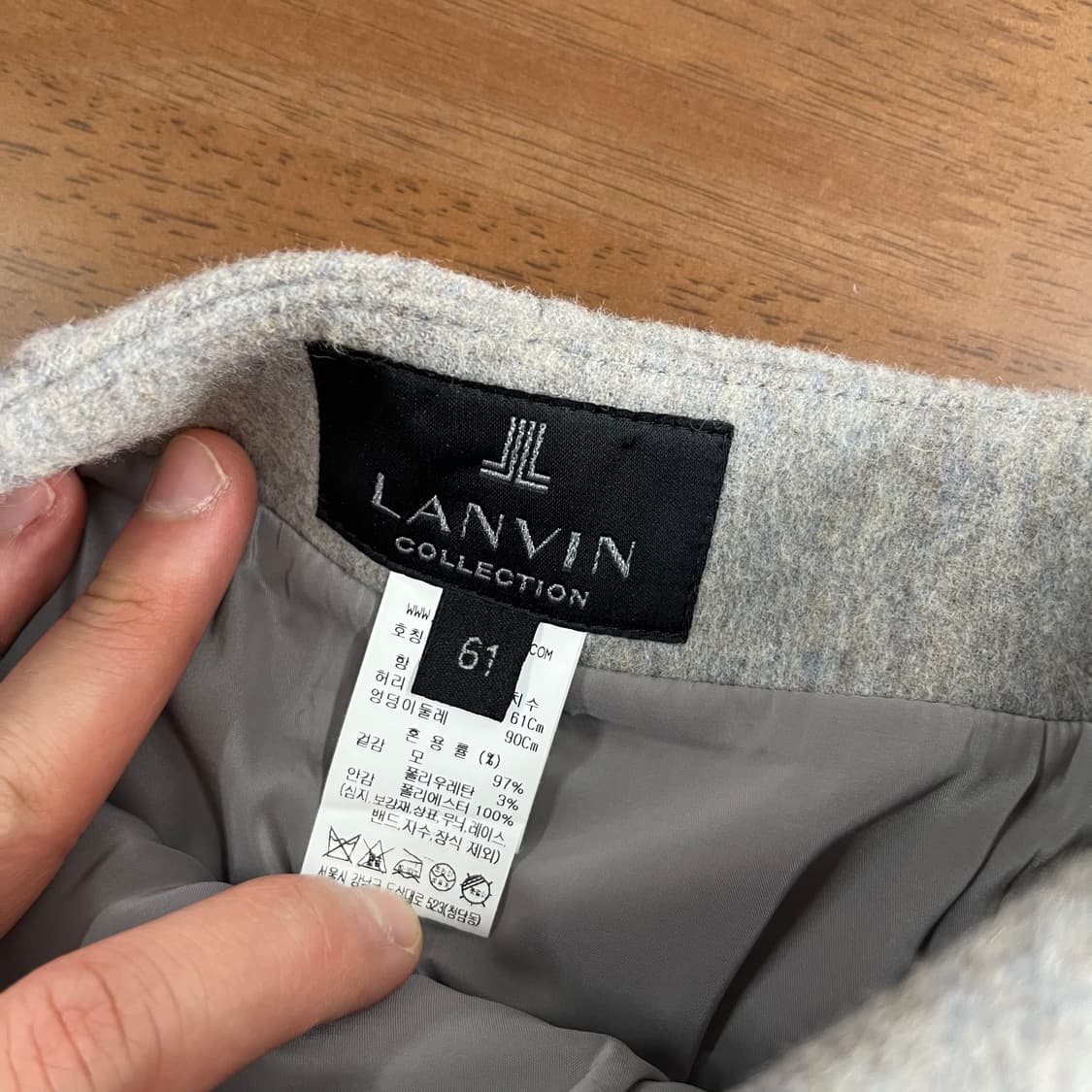 랑방컬렉션 울 플레어 스커트 61  상품이미지4