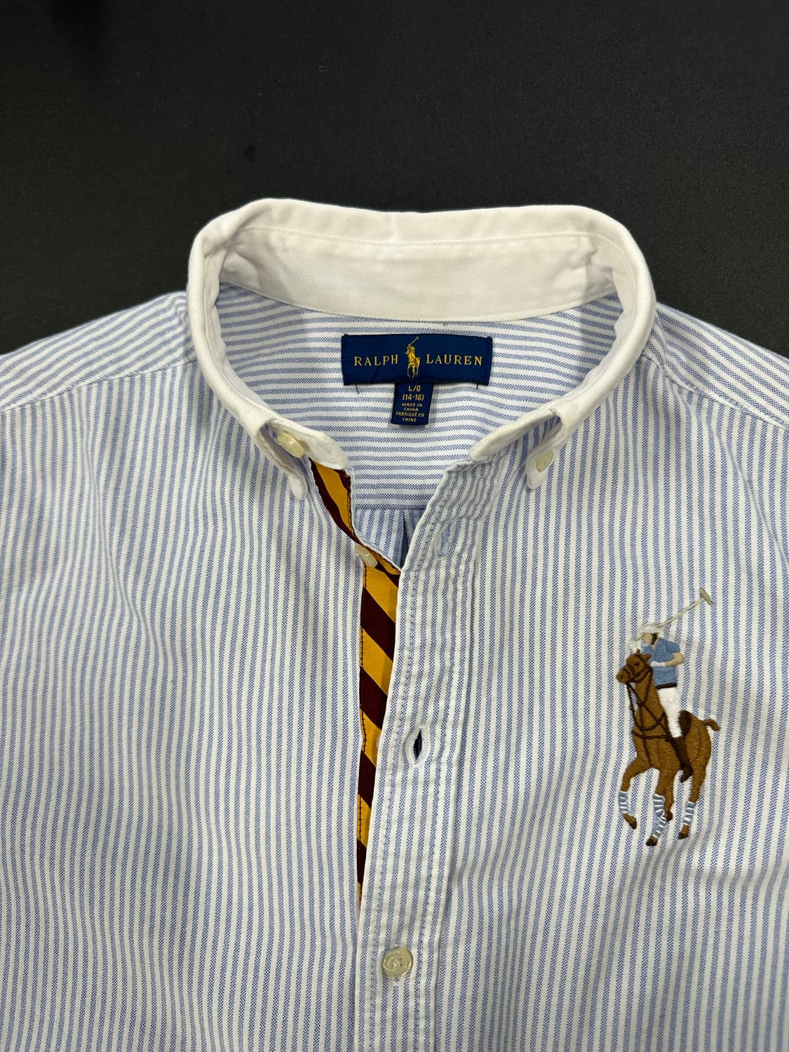 폴로 랄프로렌 스트라이프 빅포니 옥스포드 셔츠 상품이미지4
