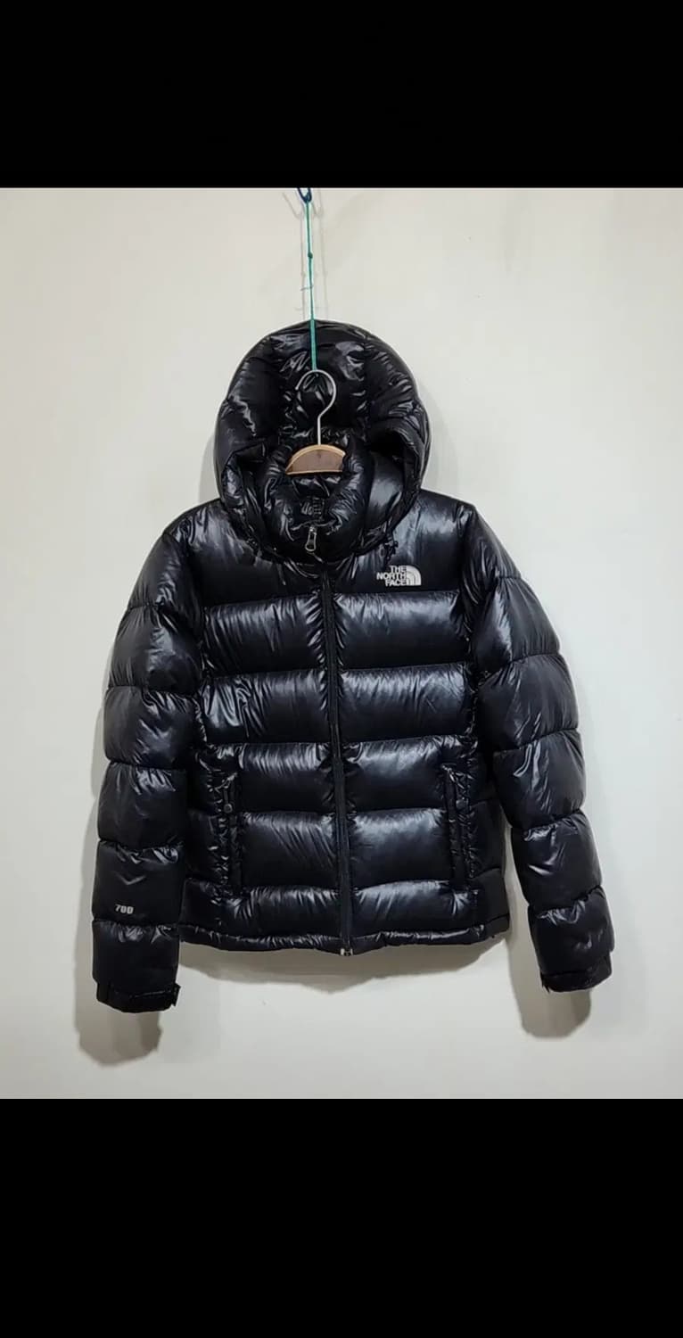 (S) 노스페이스 700 눕시패딩 점퍼 블랙 거위털 구스다운 자켓 후드  상품이미지1