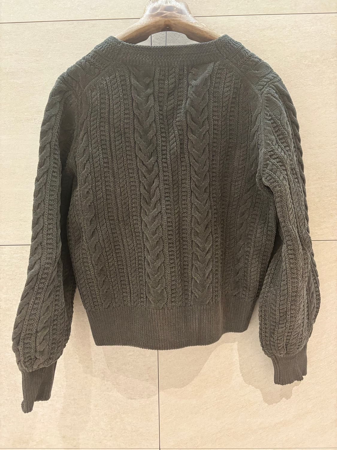 TIME 꽈배기 니트 가디건 상품이미지6