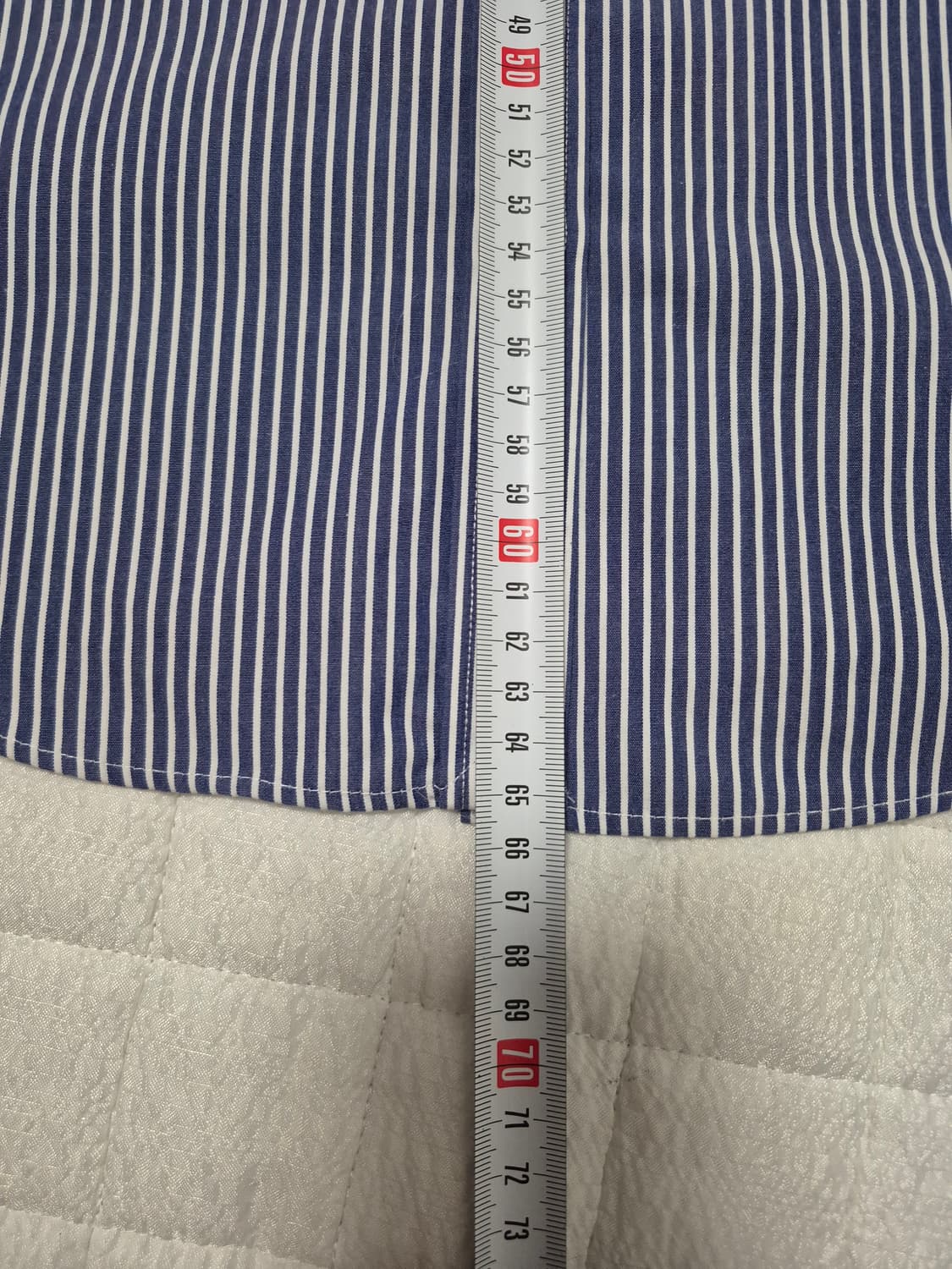 로렌 랄프로렌 블루 스트라이프 코튼 셔츠 여성 90~95사이즈 상품이미지10