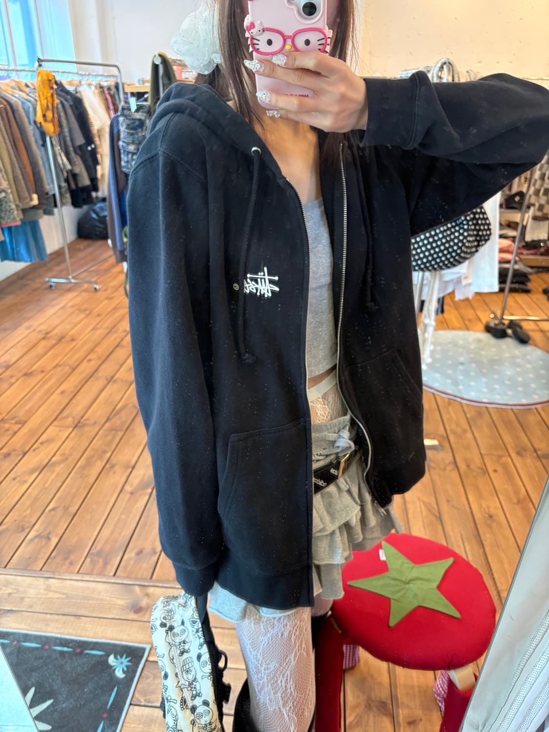 스투시 베이직 후드집업 상품이미지5