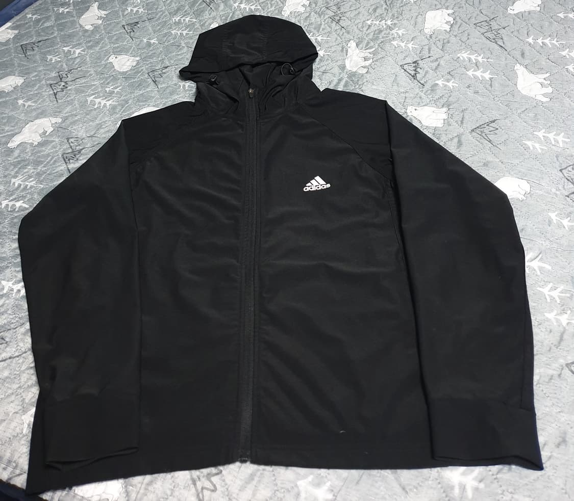 아디다스 웜업 기능성 후드 자켓 블랙 (XL) 상품이미지1