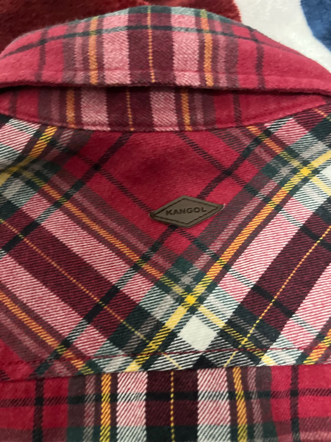 캉골 체크 셔츠 M 상품이미지5