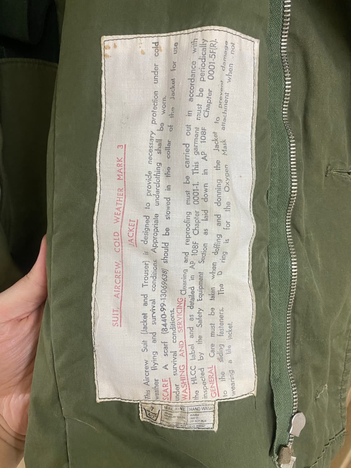 영국 공군 MARK3 밀리터리 자켓 빈티지 상품이미지4