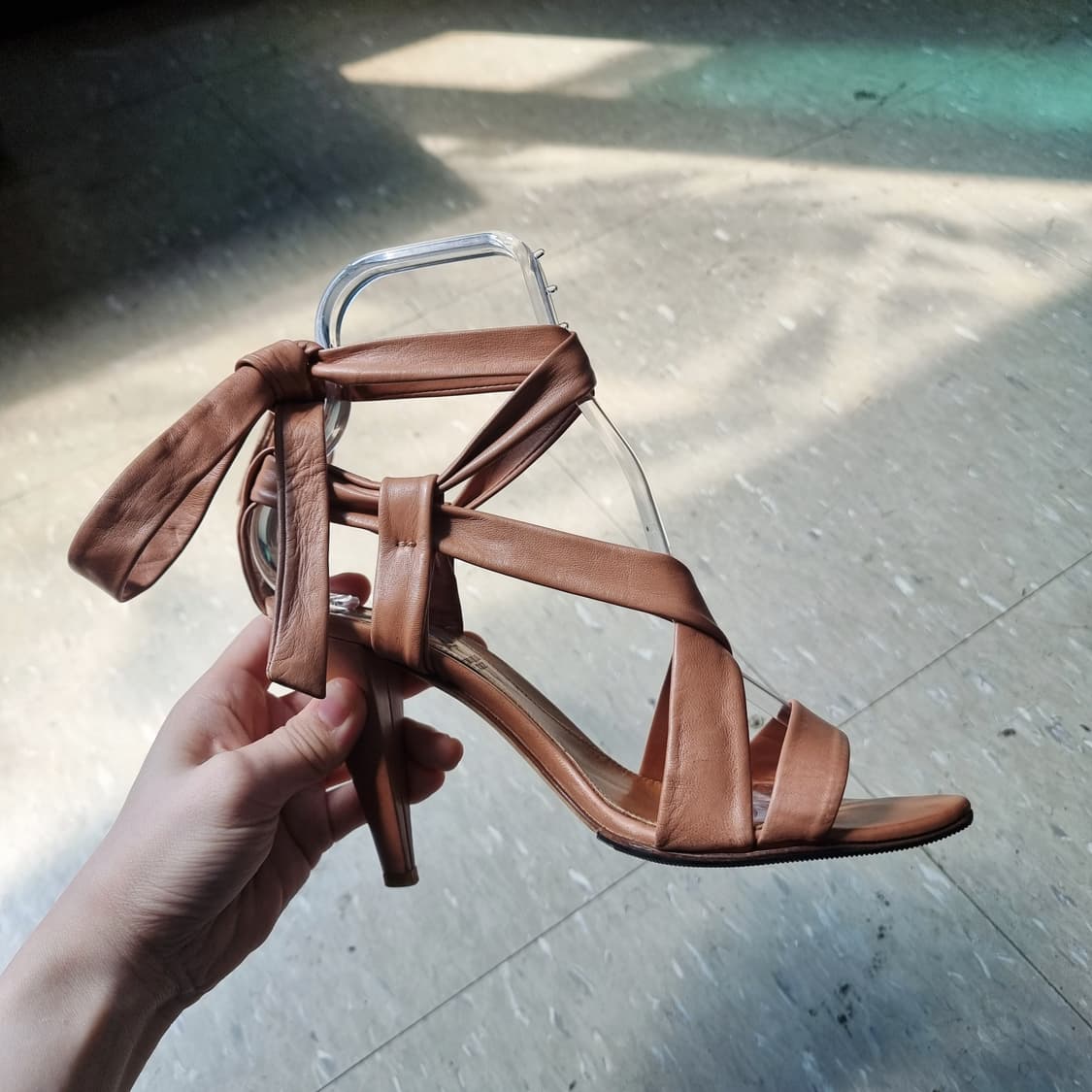 발리 Bally 양가죽100% 샌들 힐 하이힐 구두 슈즈 (230/36) 상품이미지7