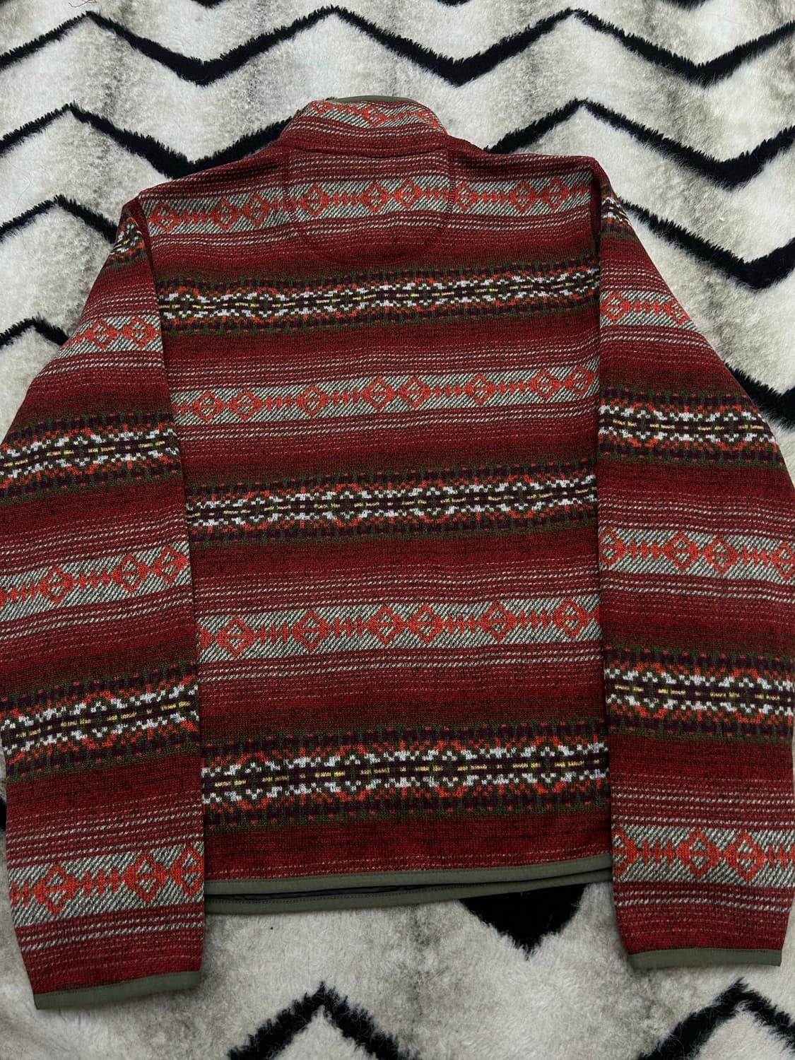 [S]L.L.Bean 플리스 패턴 스냅 풀오버 상품이미지4